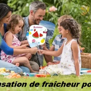 Éventail double face