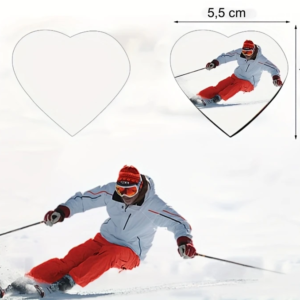 aimants de sublimation en forme de cœur