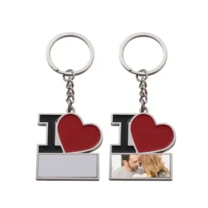 porte clés sublimation – ''i love'' cadeau idéal