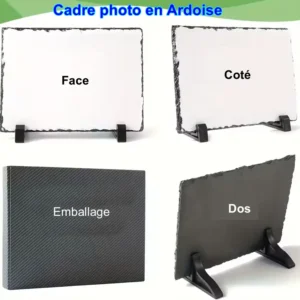 cadre photo en pierre de schiste